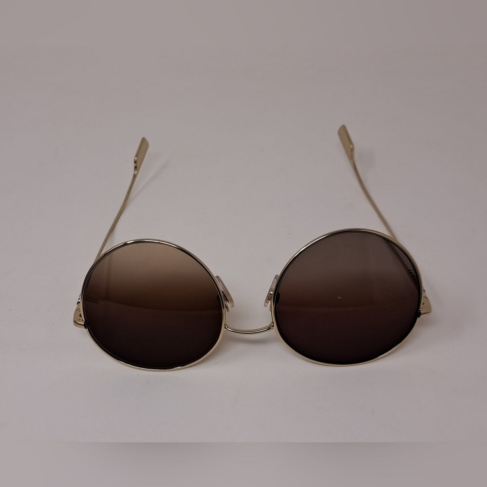NWT Burberry Sunglasses Frames Only Round Gold Metal Full B3132 58-19-140 - Picture 11 of 14